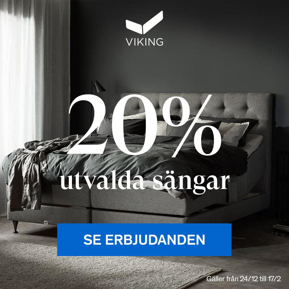 Viking 20% på utvalda sängar.